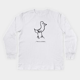 This is a chicken light Kids Long Sleeve T-Shirt